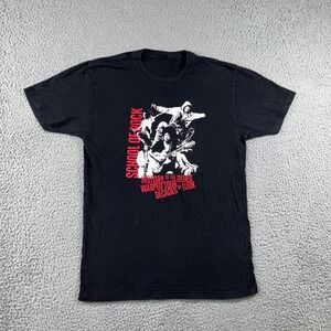 School of Rock T-Shirt Men Medium History of the Blues Warped Tour Funk Black